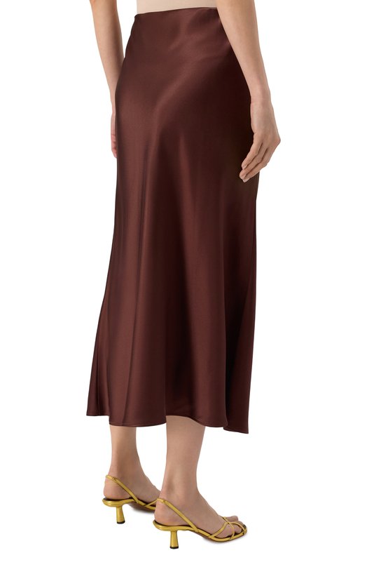 Атласная юбка Noble&Brulee NB107/140525/2 Коричневый  NB107/140525/2 Фото 4