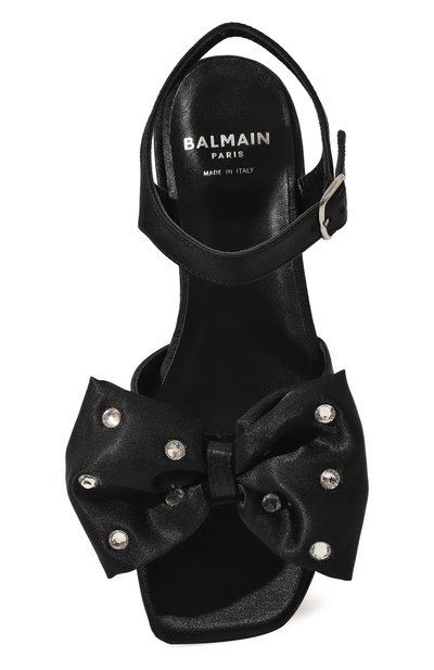 Сандалии BALMAIN черного цвета по цене 33400 руб., арт. BU0A86, фото 4 Сандалии BALMAIN, арт. BU0A86, фото 4