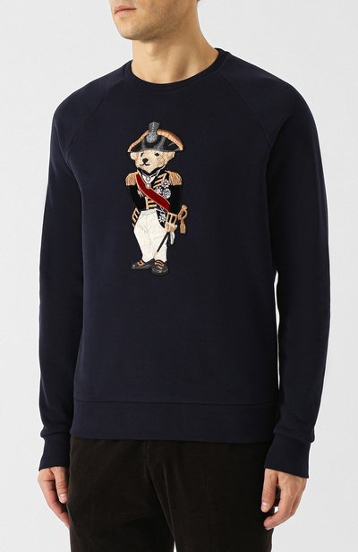 Свитшот из смеси хлопка и вискозы с аппликацией RALPH LAUREN, арт. 790728161, фото 3