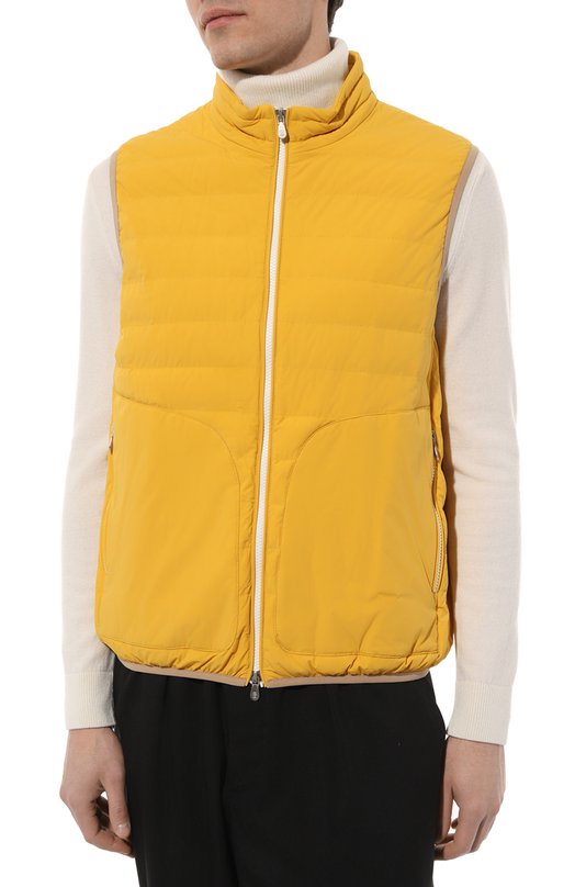 Пуховый жилет Brunello Cucinelli MM4031913 Жёлтый  MM4031913 Фото 3