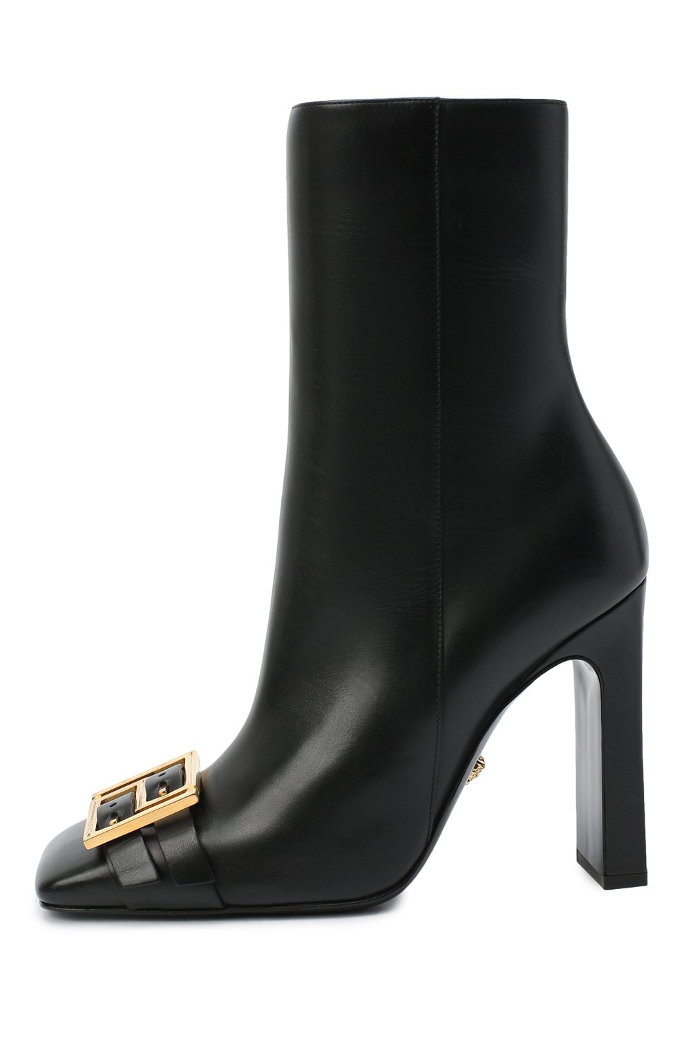 Кожаные ботильоны VERSACE черного цвета по цене 137500 руб., арт. DST434P/DVT2P, фото 3 Кожаные ботильоны VERSACE, арт. DST434P/DVT2P, фото 3