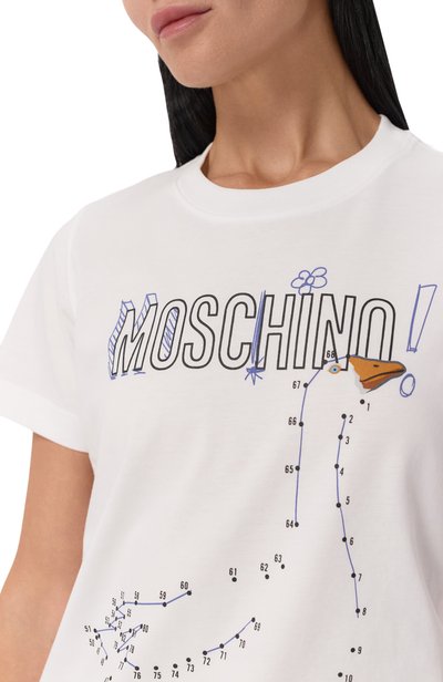 Хлопковая футболка MOSCHINO, арт. J0719/5541, фото 5