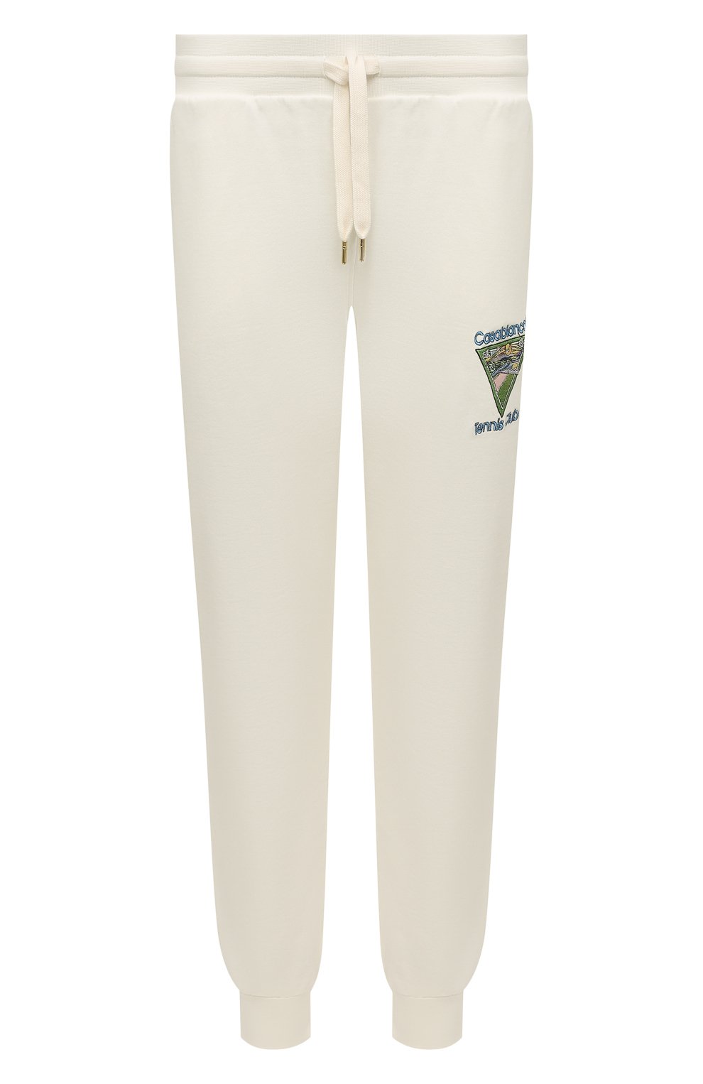 Хлопковые джоггеры CASABLANCA, арт. MS22-JTR-007 0FF-WHITE L00PBACK CASABLANCA TENNIS, фото 1