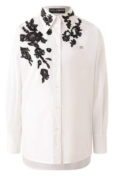 Женская хлопковая рубашка DOLCE & GABBANA, арт. F5P62T/GDB80