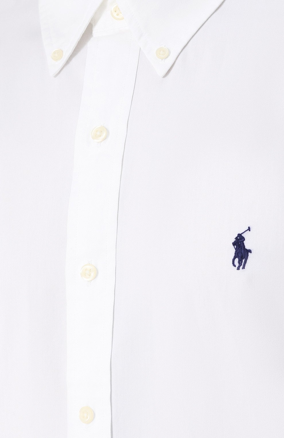 Хлопковая рубашка с воротником button down POLO RALPH LAUREN, арт. 710710553, фото 5