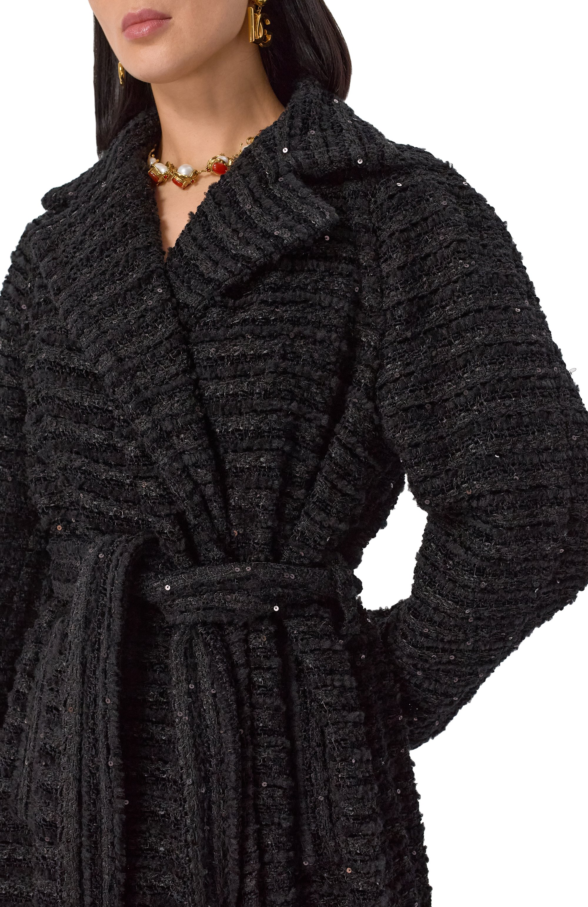 Твидовое пальто DOLCE & GABBANA, арт. F0W3FT/HUMKN, фото 5