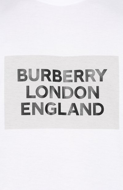 Хлопковая футболка BURBERRY, арт. 4558765, фото 5