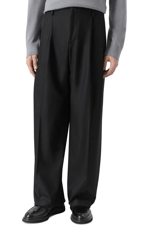 Брюки из шерсти и кашемира Laneus F5LAMAKT277 Чёрный  F5LAMAKT277 Фото 3