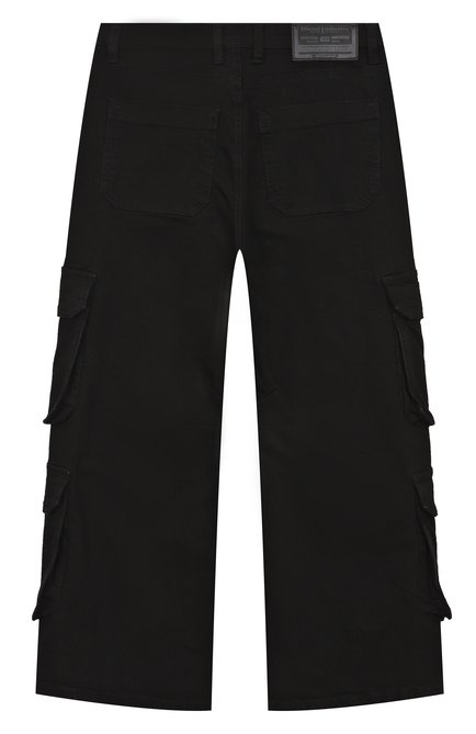 Детские джинсы DIESEL черного цвета, арт. J02164/KXBPI | Фото 2 (Материал внешний: Хлопок; Нос: Не проставлено; Материал сплава: Проставлено)