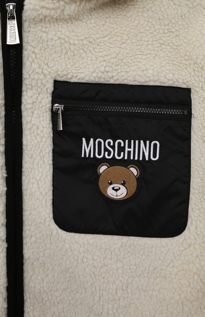 Куртка MOSCHINO белого цвета по цене 38300 руб., арт. HUA004/LIA18/10A-14A, фото 3 Куртка MOSCHINO, арт. HUA004/LIA18/10A-14A, фото 3