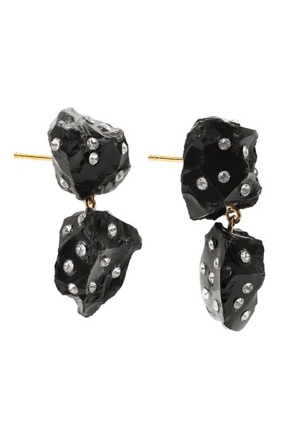 Серьги MARNI черного цвета по цене 52150 руб., арт. 0RMV0455N0 PD000, фото 3 Серьги MARNI, арт. 0RMV0455N0 PD000, фото 3