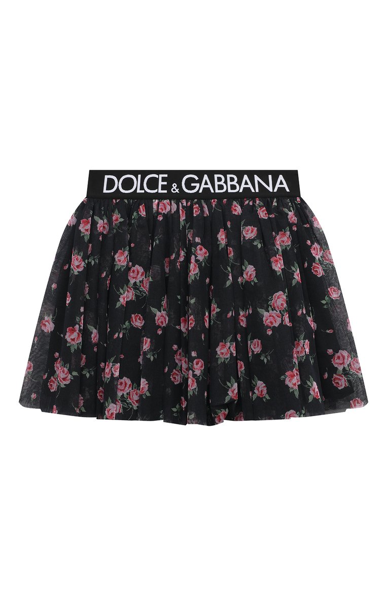 Детская юбка DOLCE & GABBANA разноцветного цвета, арт. L54I73/HS5LB/8-14 | Фото 1 (Материал внешний: Синтетический материал, Хлопок; Нос: Не проставлено; Материал подклада: Вискоза; Автоматизация состава: Проставлено)
