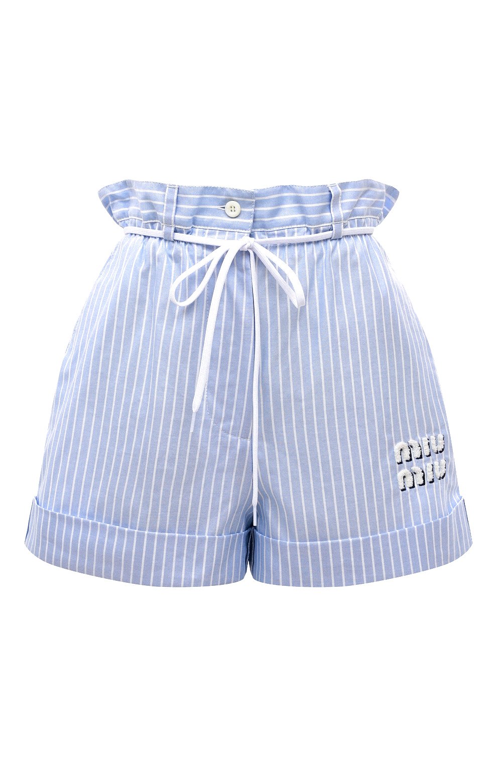 Хлопковые шорты MIU MIU, арт. MP1549-J2Y-F0012, фото 1