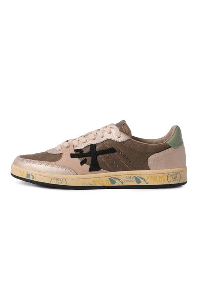 Кожаные кеды bskt clay PREMIATA темно-бежевого цвета по цене 29950 руб., арт. BSKT CLAY/VAR 8445, фото 3 Кожаные кеды bskt clay PREMIATA, арт. BSKT CLAY/VAR 8445, фото 3