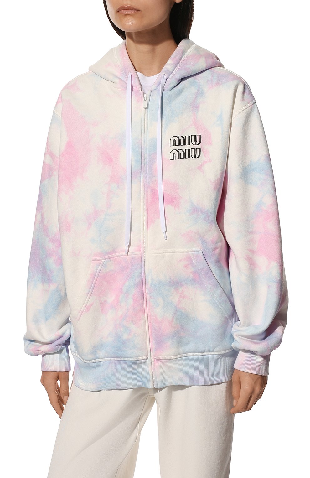 Хлопковый кардиган MIU MIU, арт. MJL786-1ZL8-F0E18, фото 3