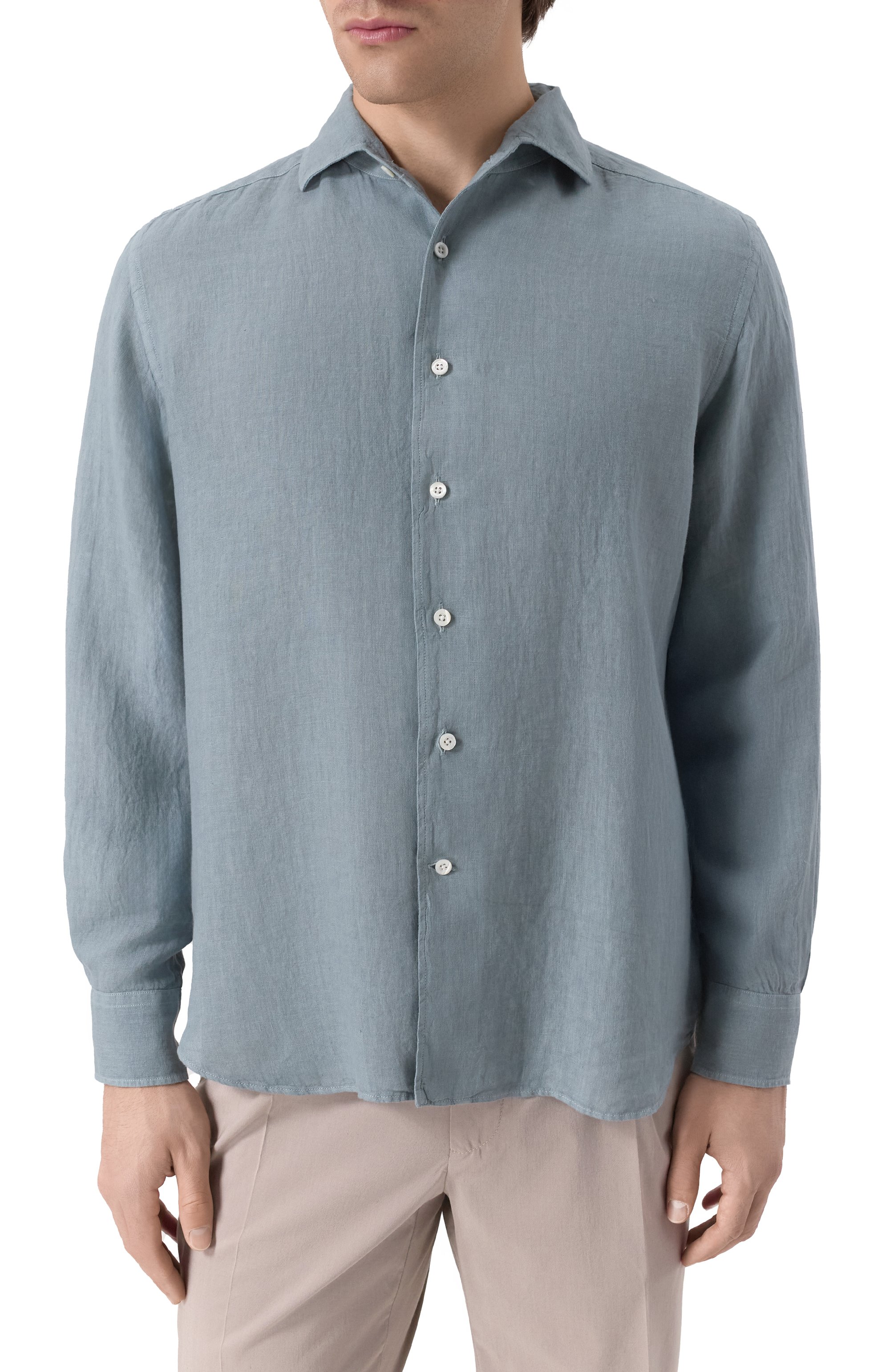 Льняная рубашка CORNELIANI, арт. 25P126-2511199, фото 3