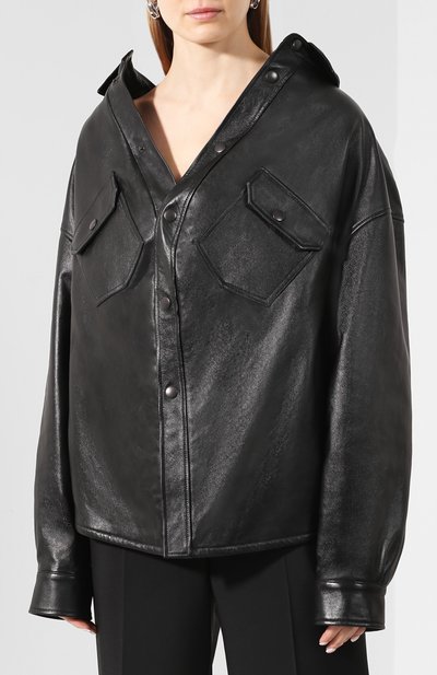Кожаная рубашка BALENCIAGA, арт. 606243/TGS07, фото 3