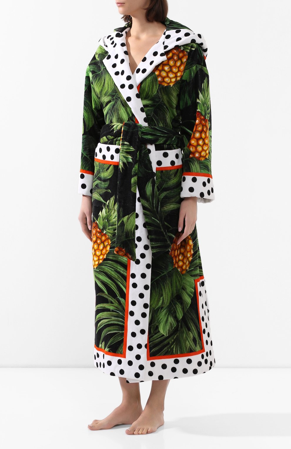 Хлопковый халат DOLCE & GABBANA, арт. 00A03J/FP6NA, фото 3