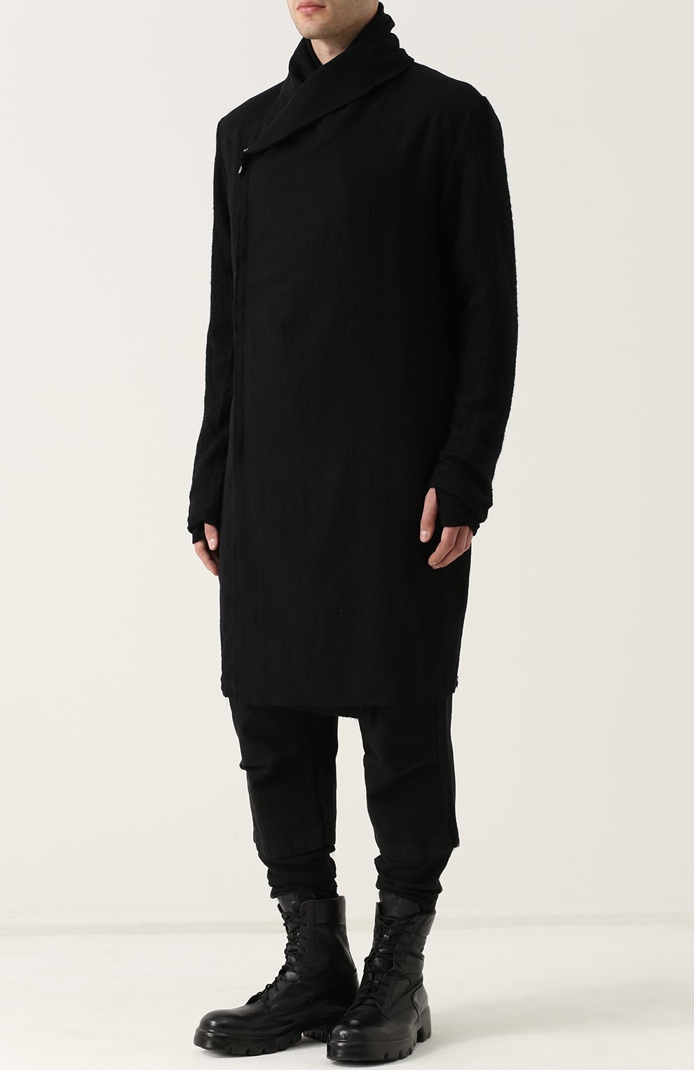 Удлиненный вязаный кардиган из смеси шерсти и вискозы на молнии ANDREA YA'AQOV, арт. 18MGIC32, фото 3