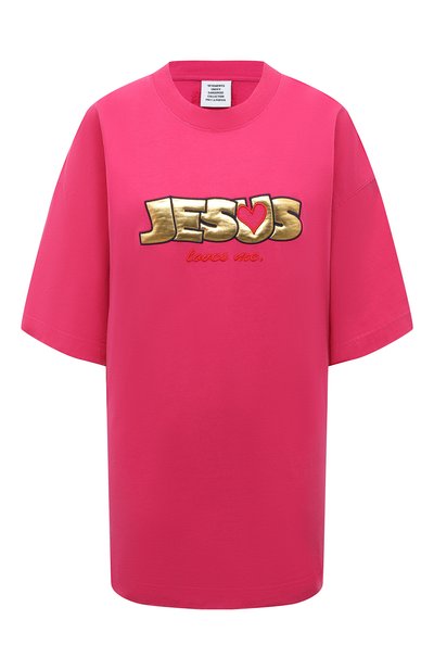 Женская хлопковая футболка VETEMENTS, арт. UE63TR400P