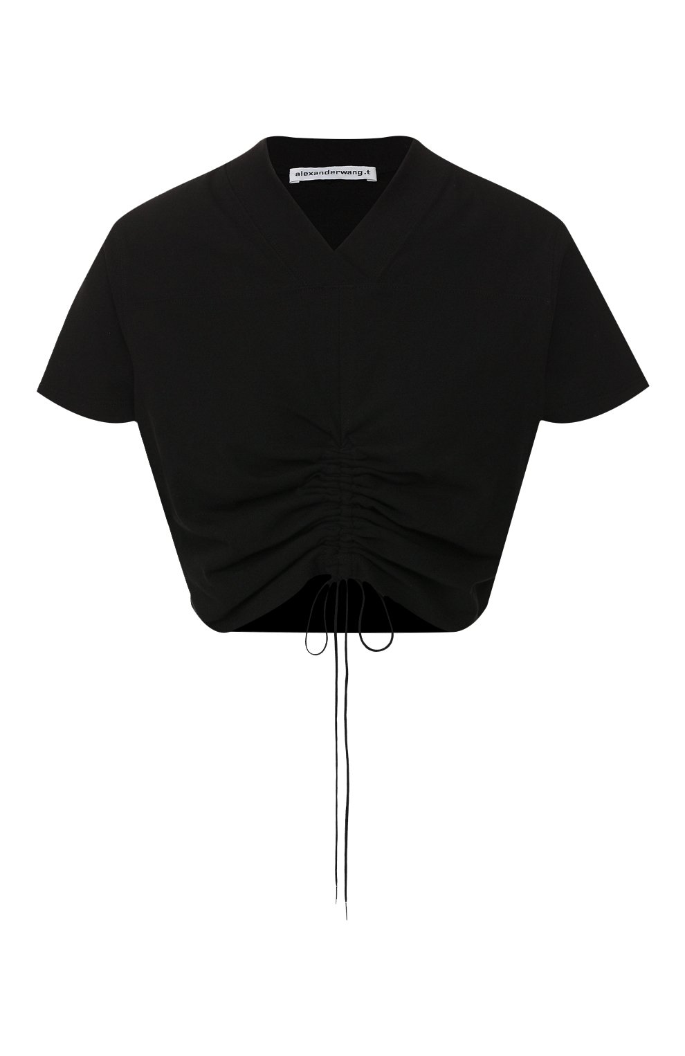 Хлопковый топ ALEXANDERWANG.T черного цвета по цене 15750 руб., арт. 4C191080, фото 1 Хлопковый топ ALEXANDERWANG.T, арт. 4C191080, фото 1