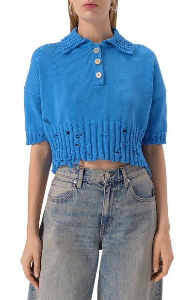 Хлопковое поло MARNI, арт. P0MD0045E0/UFC652, фото 3