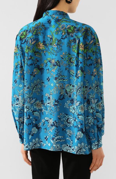 Шелковая рубашка GIVENCHY разноцветного цвета по цене 125000 руб., арт. BW60P0132T, фото 4 Шелковая рубашка GIVENCHY, арт. BW60P0132T, фото 4