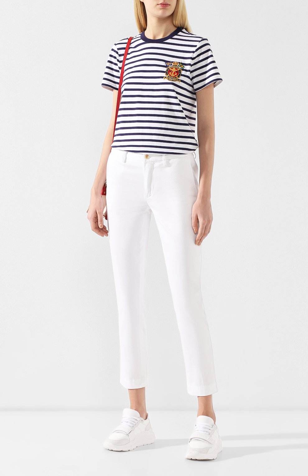 Хлопковая футболка POLO RALPH LAUREN белого цвета по цене 5880 руб., арт. 211732284, фото 2 Хлопковая футболка POLO RALPH LAUREN, арт. 211732284, фото 2