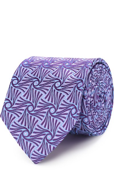 Мужской шелковый галстук с узором TURNBULL & ASSER, арт. TIE002-BB216