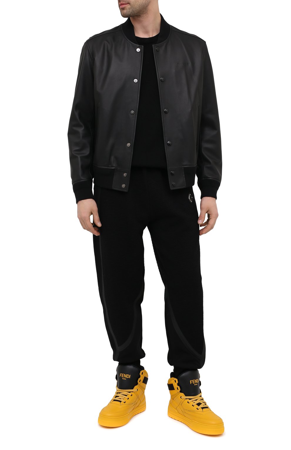 Кожаные кеды FENDI, арт. 7E1397 A0U3, фото 2