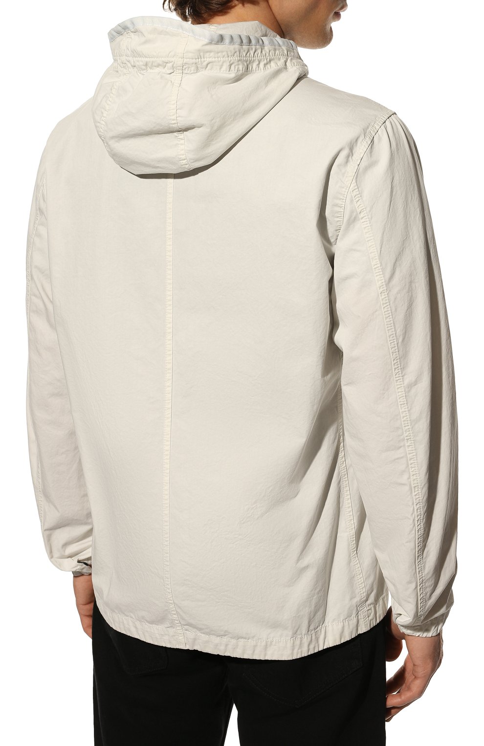 Хлопковая куртка STONE ISLAND кремового цвета по цене 47900 руб., арт. 7615122WN, фото 4 Хлопковая куртка STONE ISLAND, арт. 7615122WN, фото 4