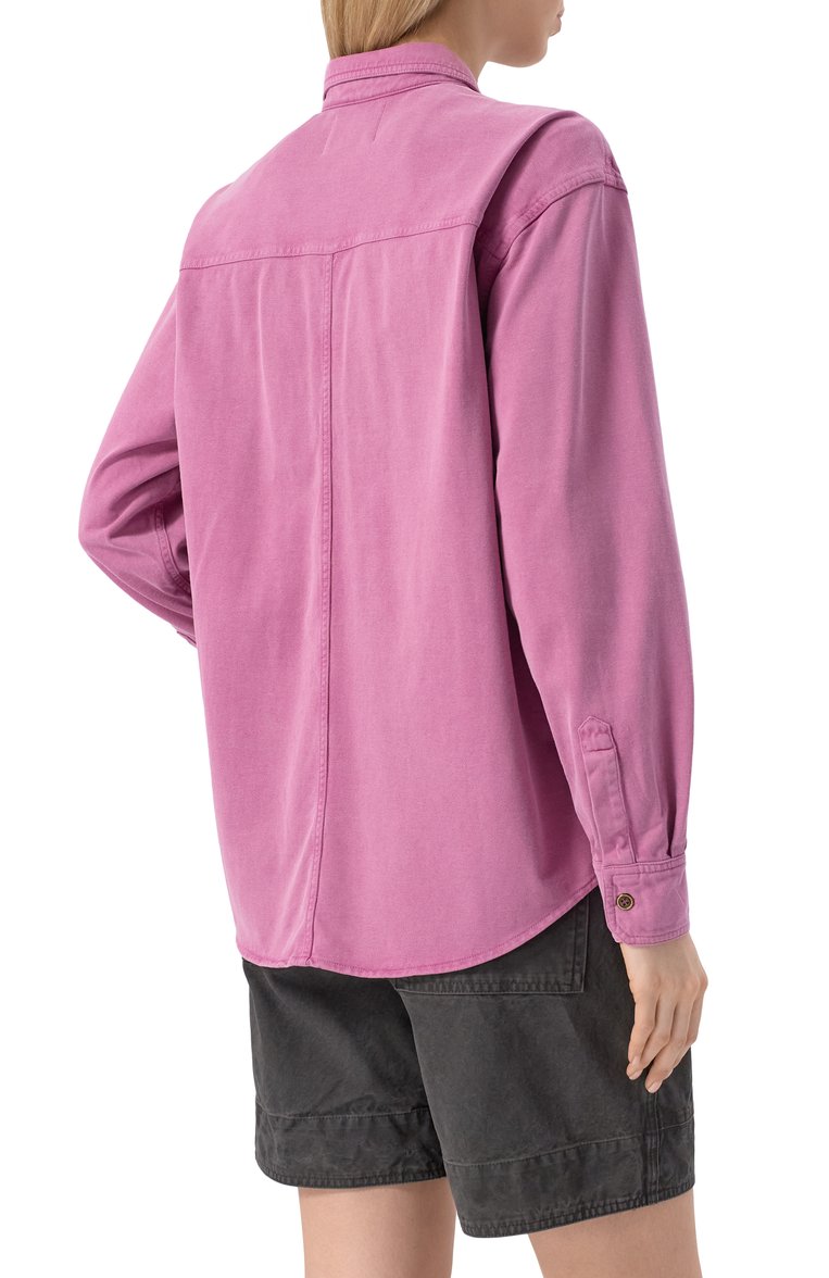 Хлопковая рубашка ISABEL MARANT ETOILE, арт. CH0206FA/C1N06E, фото 4