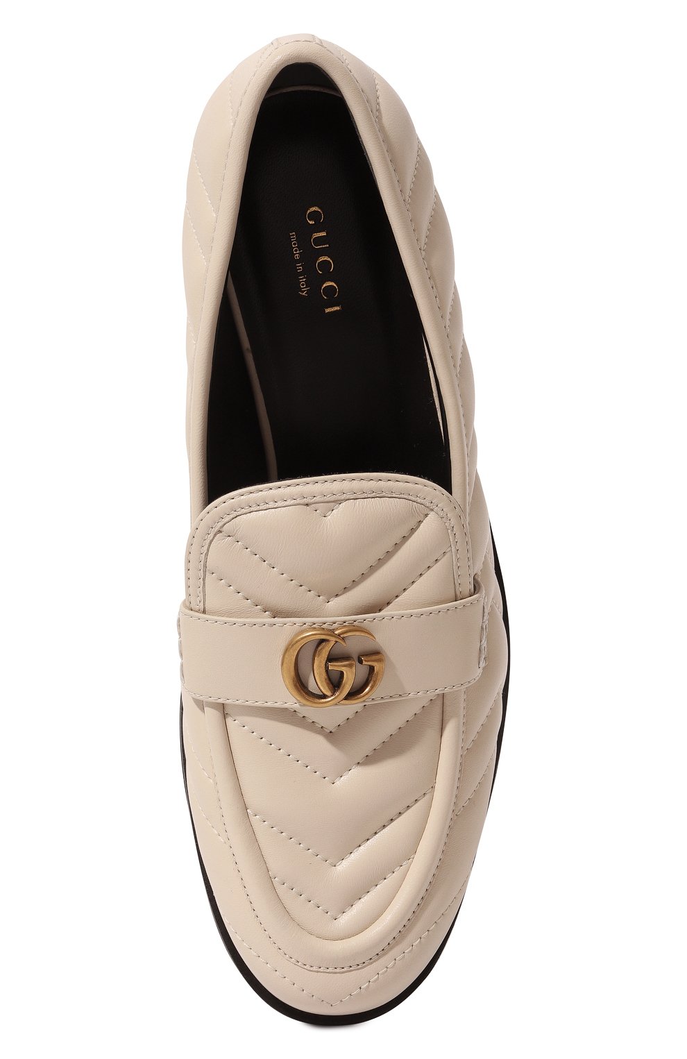 Кожаные лоферы GUCCI, арт. 670399 BKO60, фото 6
