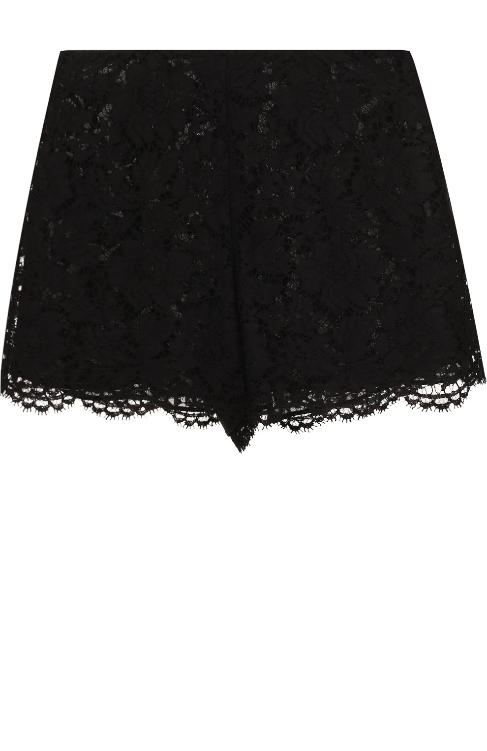 Однотонные кружевные мини-шорты VALENTINO, арт. PB3RF0E6/1EC, фото 1