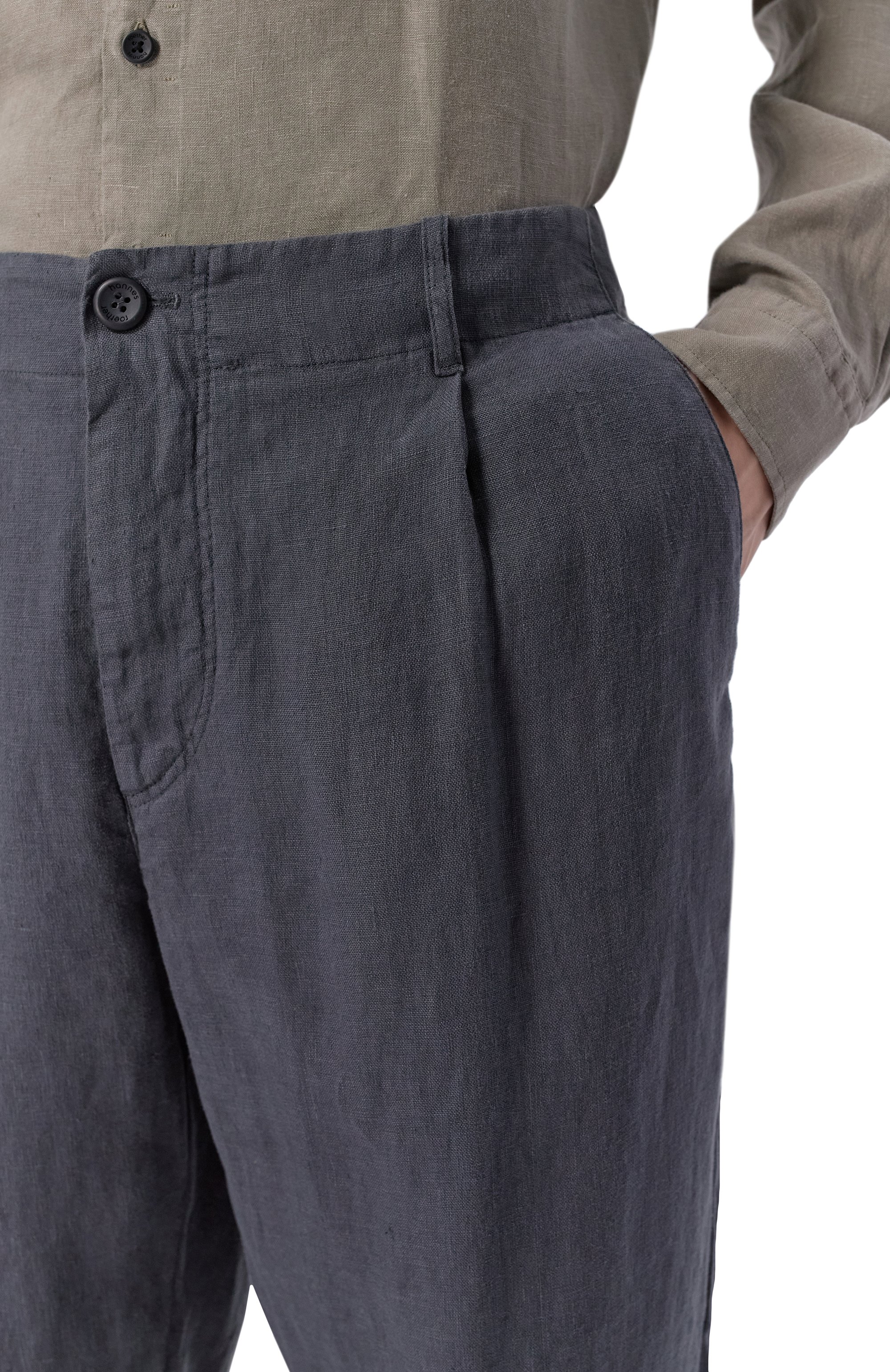 Льняные брюки HANNES ROETHER, арт. PA21DRE.602, фото 5