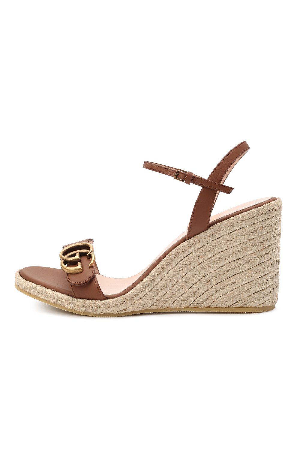 Кожаные босоножки GUCCI коричневого цвета по цене 62850 руб., арт. 646311/A3N00, фото 3 Кожаные босоножки GUCCI, арт. 646311/A3N00, фото 3