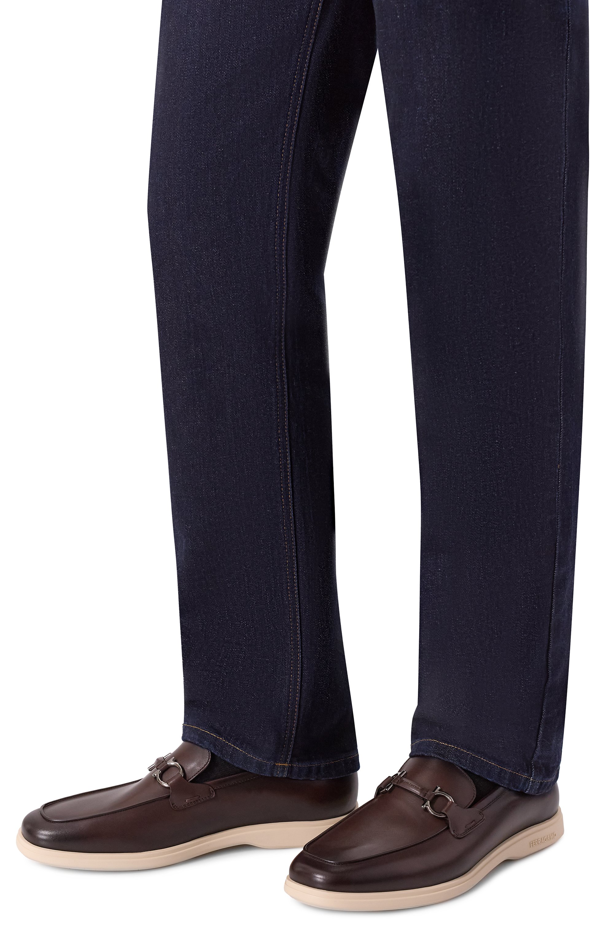 Кожаные лоферы FERRAGAMO, арт. 028298/778818, фото 3