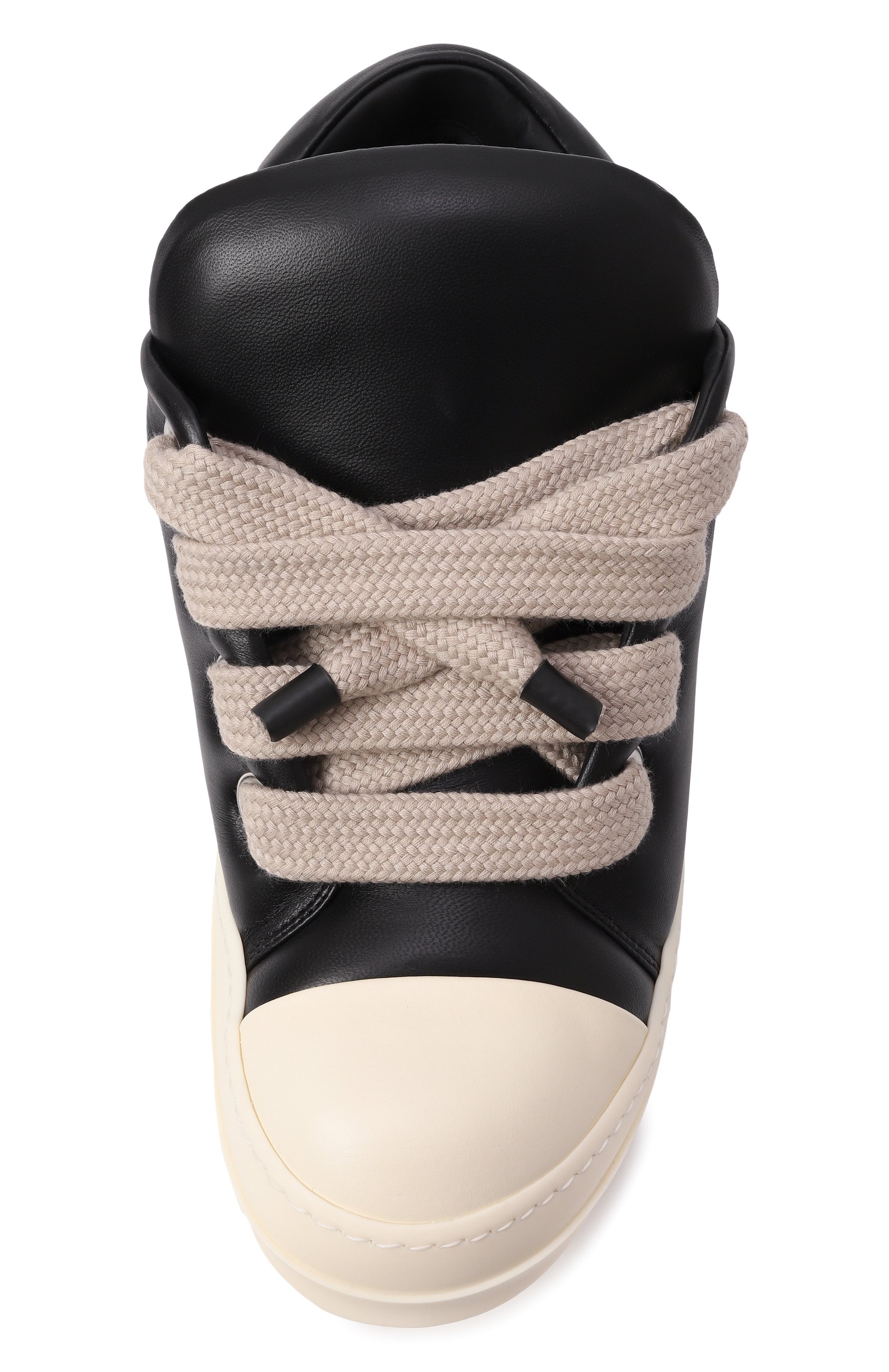 Кожаные кеды hollywood jumbolace RICK OWENS, арт. RU01E5893/LLPPW2, фото 6