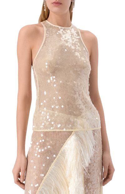 Топ с отделкой пайетками DAVID KOMA, арт. RE25DK83T, фото 3