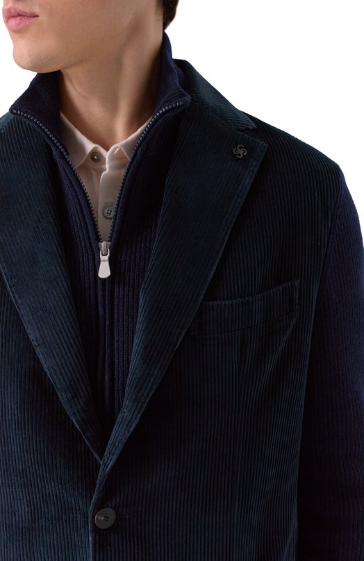 Вельветовый пиджак Gran Sasso 23121/52221 Синий  23121/52221 Фото 5