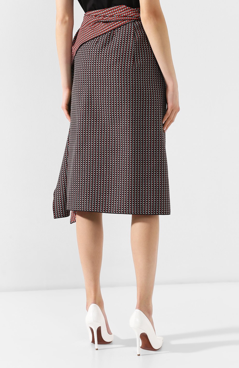 Хлопковая юбка DRIES VAN NOTEN красного цвета по цене 62400 руб., арт. 191-30858-7037, фото 4 Хлопковая юбка DRIES VAN NOTEN, арт. 191-30858-7037, фото 4