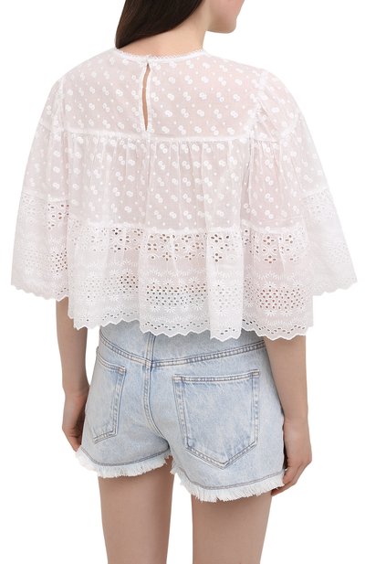 Хлопковая блузка ISABEL MARANT ETOILE, арт. HT2041-21P032E/TEVIKA, фото 4