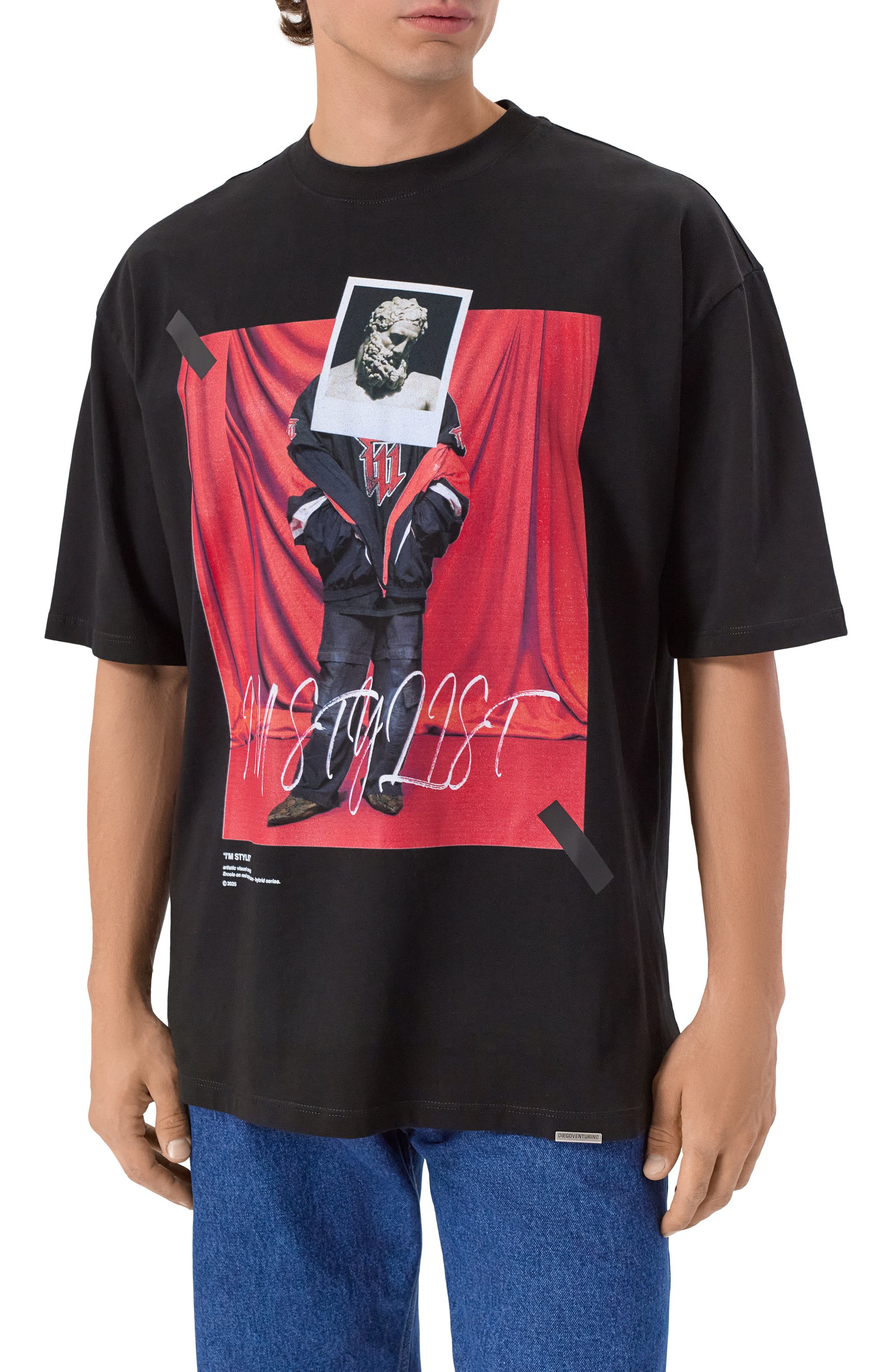 Хлопковая футболка DIEGO VENTURINO, арт. DVTS0ESL, фото 4