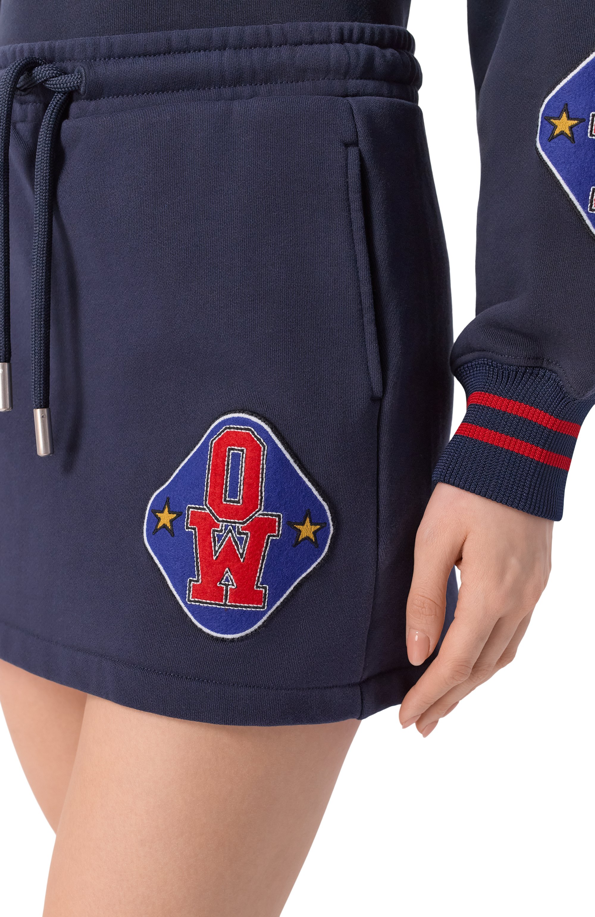 Хлопковая юбка OFF-WHITE, арт. 0WCK006S26FLE001, фото 5