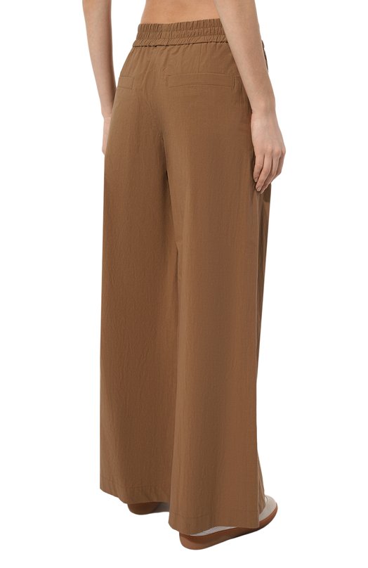 Хлопковые брюки Brunello Cucinelli ML949B1325 Бежевый  ML949B1325 Фото 4