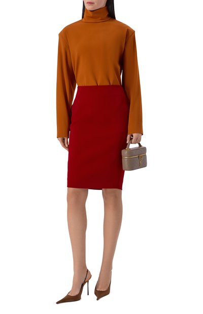 Юбка из вискозы SAINT LAURENT, арт. 852654/Y5J19, фото 2