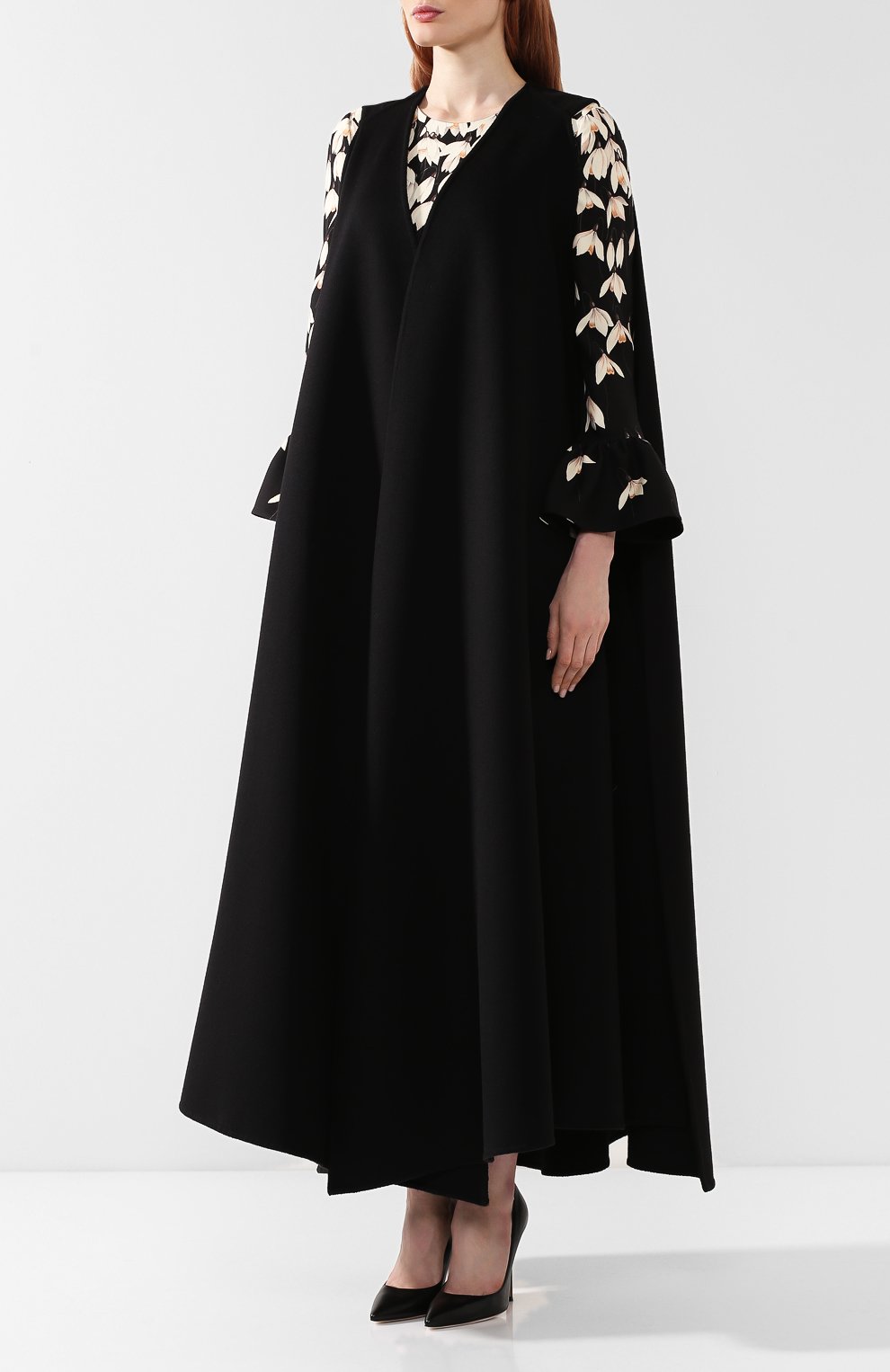 Накидка из смеси шерсти и кашемира VALENTINO, арт. RB0CG1662UQ, фото 3