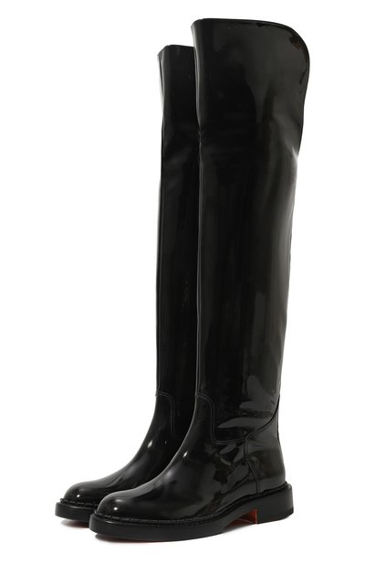 Кожаные ботфорты SANTONI, арт. WSAL70563BJ2TSQ9, фото 1