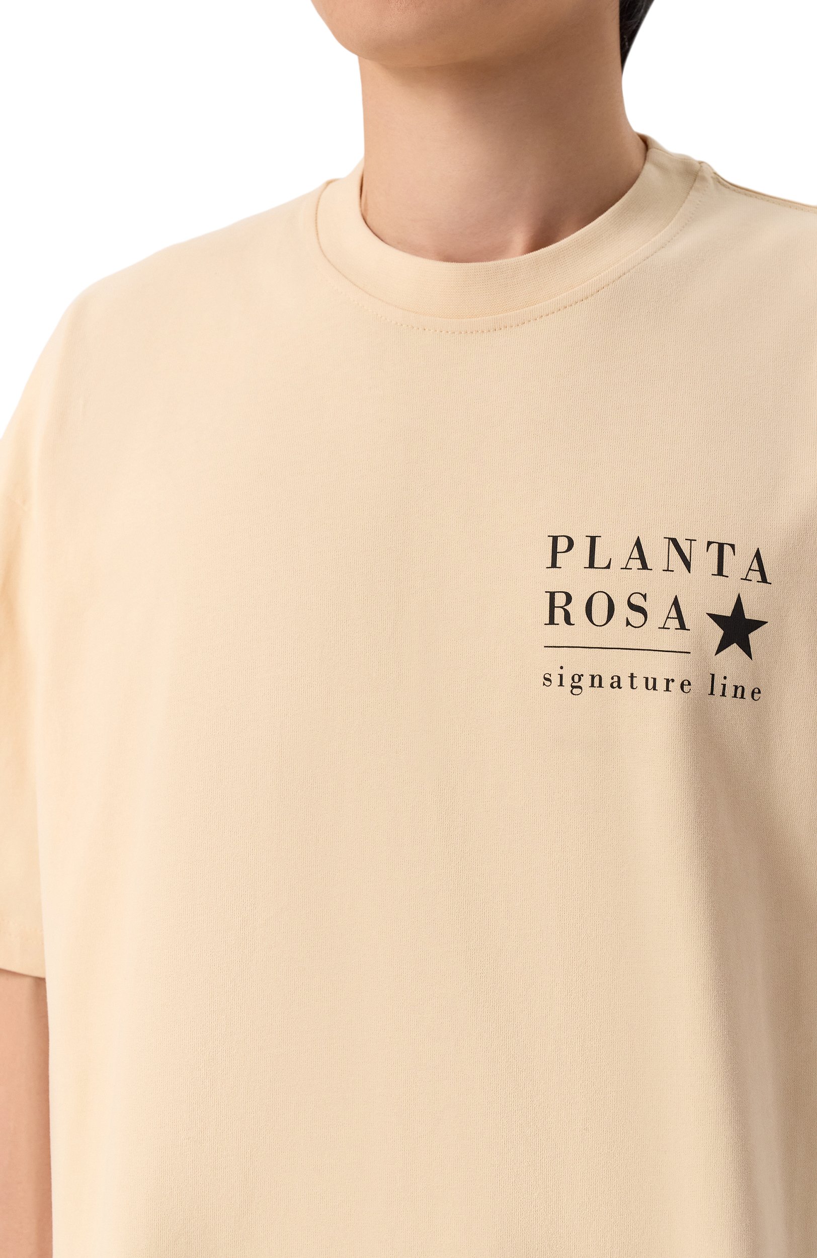 Хлопковая футболка PLANTA ROSA, арт. PR/T01/STAR-SIGNATURE/250VELVET, фото 6