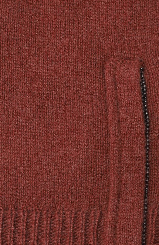 Кашемировые перчатки Brunello Cucinelli M12147189 Бордовый  M12147189 Фото 3